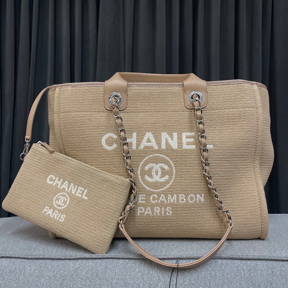 Chanel Deauville NWT Beige 22S